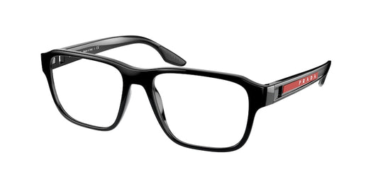 Prada Linea Rossa PS04NV Pillow Eyeglasses  1AB1O1-BLACK 54-17-145 - Color Map black