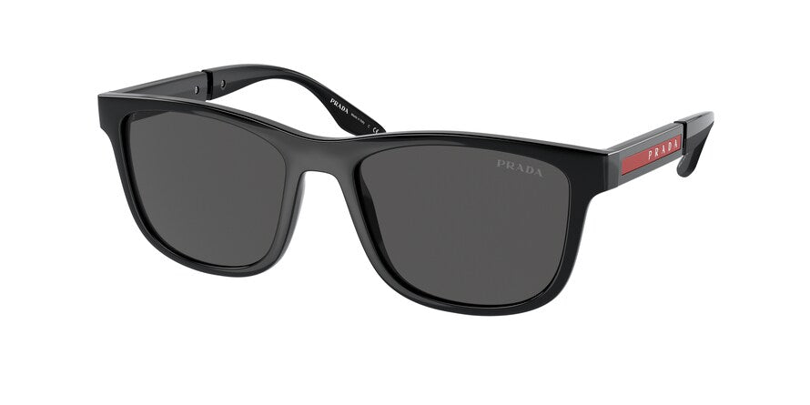 Prada Linea Rossa PS04XS Square Sunglasses  1AB5S0-BLACK 54-18-145 - Color Map black