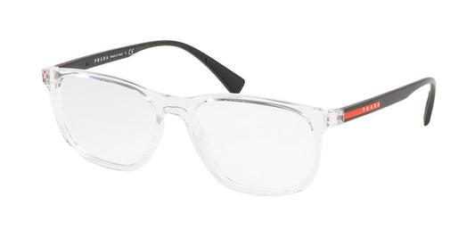 Prada Linea Rossa LIFESTYLE PS05LV Rectangle Eyeglasses  2AZ1O1-CRYSTAL 53-17-140 - Color Map clear