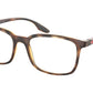 Prada Linea Rossa PS05MV Pillow Eyeglasses  5641O1-HAVANA DEMISHINY 55-18-145 - Color Map havana