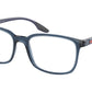 Prada Linea Rossa PS05MV Pillow Eyeglasses  CZH1O1-BLUE 55-18-145 - Color Map blue