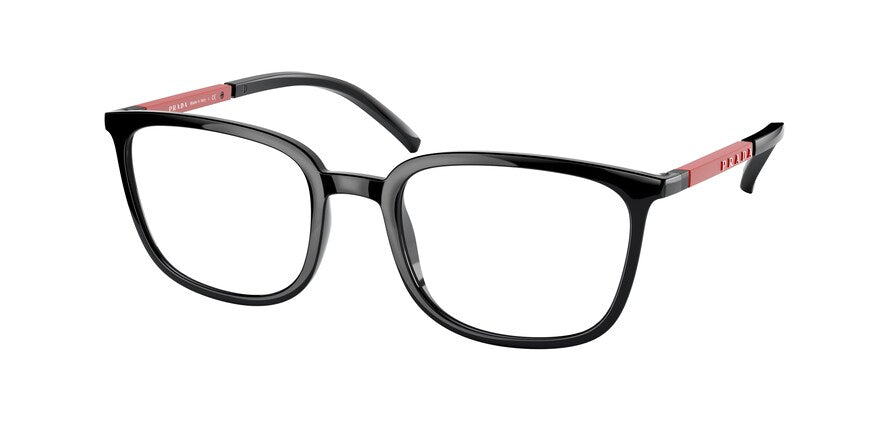Prada Linea Rossa PS05NV Pillow Eyeglasses  1AB1O1-BLACK 54-21-145 - Color Map black