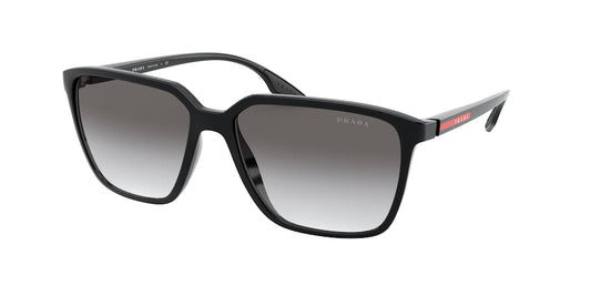 Prada Linea Rossa PS06VS Pillow Sunglasses  1AB3M1-BLACK 58-16-145 - Color Map black