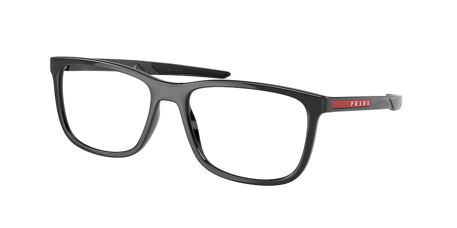 Prada Linea Rossa PS07OV Pillow Eyeglasses  1AB1O1-BLACK 56-17-140 - Color Map black