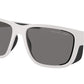 Prada Linea Rossa PS07WS Pillow Sunglasses  TWK02G-WHITE RUBBER 59-17-130 - Color Map white