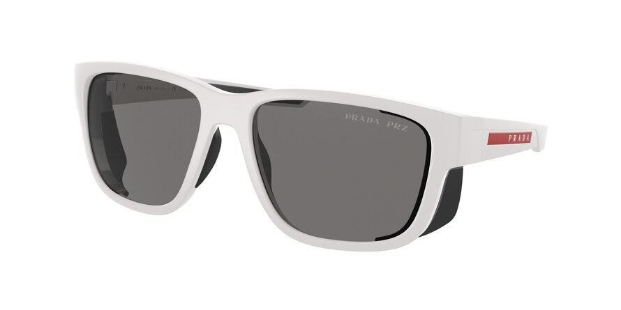 Prada Linea Rossa PS07WS Pillow Sunglasses  TWK02G-WHITE RUBBER 59-17-130 - Color Map white
