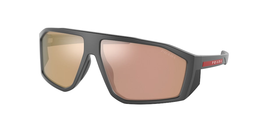 Prada Linea Rossa PS08WS Irregular Sunglasses  11C07R-MATTE GREY 67-13-130 - Color Map grey