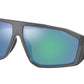 Prada Linea Rossa PS08WS Irregular Sunglasses  12C08R-MATTE GREY TRANSPARENT 67-13-130 - Color Map clear