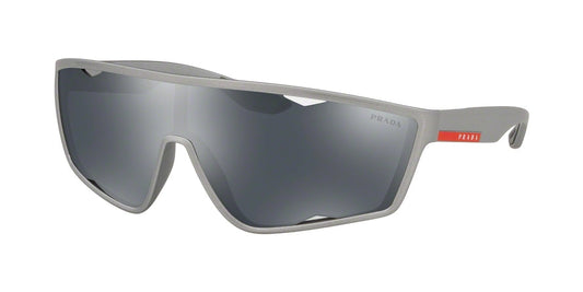 Prada Linea Rossa ACTIVE PS09US Cat Eye Sunglasses  4495L0-DARK GREY METALLIZED RUBBER 40-140-130 - Color Map grey