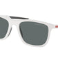 Prada Linea Rossa PS10WSF Pillow Sunglasses  TWK02G-WHITE RUBBER 54-19-140 - Color Map white