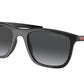 Prada Linea Rossa PS10WS Pillow Sunglasses  1AB06G-BLACK 54-19-140 - Color Map black