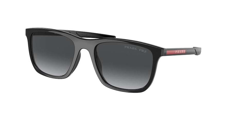 Prada Linea Rossa PS10WS Pillow Sunglasses  1AB06G-BLACK 54-19-140 - Color Map black