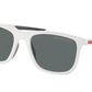 Prada Linea Rossa PS10WS Pillow Sunglasses  TWK02G-WHITE RUBBER 54-19-140 - Color Map white