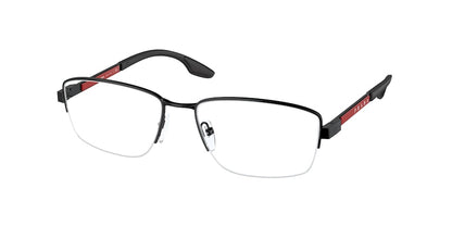 Prada Linea Rossa PS51OV Pillow Eyeglasses  1AB1O1-BLACK 56-17-140 - Color Map black