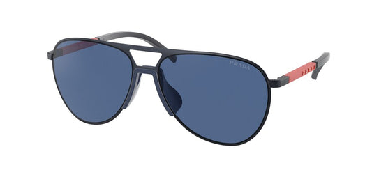 Prada Linea Rossa PS51XS Pilot Sunglasses  06S07L-MATTE NAVY 59-15-145 - Color Map blue