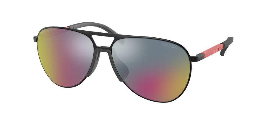 Prada Linea Rossa PS51XS Pilot Sunglasses  1BO01M-MATTE BLACK 59-15-145 - Color Map black