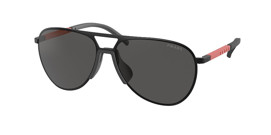 Prada Linea Rossa PS51XS Pilot Sunglasses  1BO06L-MATTE BLACK 59-15-145 - Color Map black