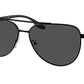 Prada Linea Rossa PS52WS Pilot Sunglasses  1BO06F-MATTE BLACK 61-14-145 - Color Map black