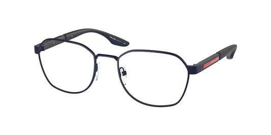 Prada Linea Rossa PS53NV Irregular Eyeglasses  06S1O1-MATTE NAVY 51-19-145 - Color Map blue