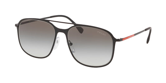 Prada Linea Rossa LIFESTYLE PS53TS Pillow Sunglasses  1BO0A7-MATTE BLACK 56-16-140 - Color Map black