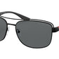 Prada Linea Rossa PS57VS Pillow Sunglasses  1BO02G-MATTE BLACK 61-17-145 - Color Map black