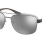 Prada Linea Rossa PS57VS Pillow Sunglasses  5AV09F-GUNMETAL 61-17-145 - Color Map gunmetal