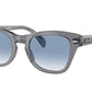 Ray-Ban RB0707SF Square Sunglasses  66413F-TRANSPARENT GREY 53-21-145 - Color Map grey