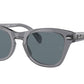 Ray-Ban RB0707SF Square Sunglasses  66413R-TRANSPARENT GREY 53-21-145 - Color Map grey