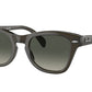 Ray-Ban RB0707SF Square Sunglasses  664271-TRANSPARENT OLIVE GREEN 53-21-145 - Color Map green