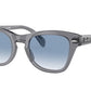 Ray-Ban RB0707S Square Sunglasses  66413F-TRANSPARENT GREY 53-21-145 - Color Map grey