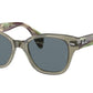 Ray-Ban RB0880SF Square Sunglasses  66353R-TRANSPARENT GREEN 53-19-145 - Color Map green