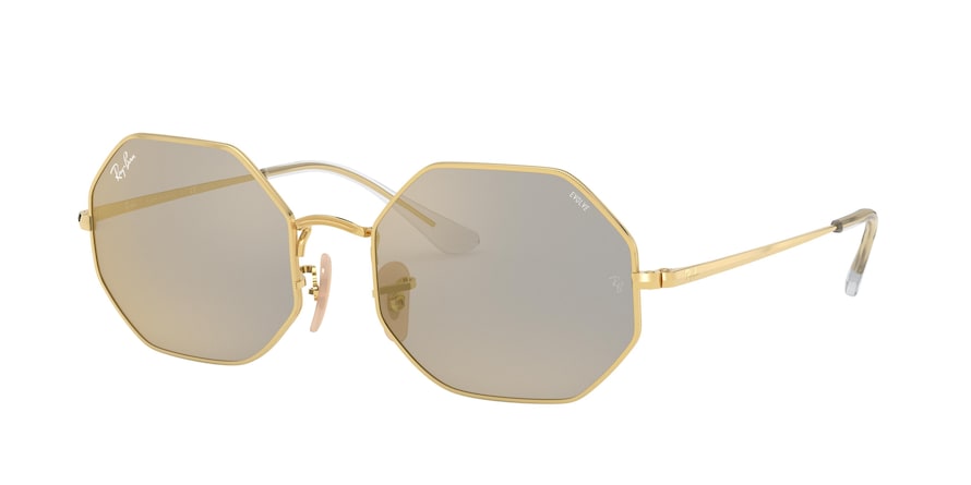 Ray-Ban OCTAGON RB1972 Rectangle Sunglasses  001/B3-ARISTA 54-19-145 - Color Map gold
