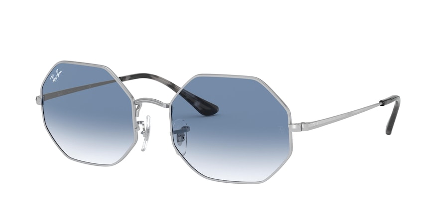 Ray-Ban OCTAGON RB1972 Rectangle Sunglasses  91493F-SILVER 54-19-145 - Color Map silver