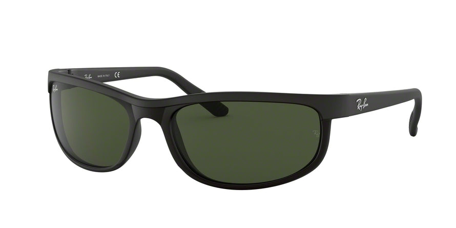 Ray-Ban PREDATOR 2 RB2027 Rectangle Sunglasses  W1847-BLACK/ MATTE BLACK 62-19-130 - Color Map black