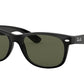 Ray-Ban NEW WAYFARER RB2132 Square Sunglasses  901/58-BLACK 58-18-145 - Color Map black