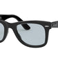 Ray-Ban WAYFARER RB2140F Square Sunglasses  601/R5-BLACK 52-22-150 - Color Map black