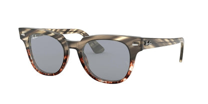 Ray-Ban METEOR RB2168 Square Sunglasses  1254Y5-GREY GRADIENT BROWN STRIPED 50-20-150 - Color Map grey