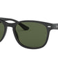 Ray-Ban RB2184F Square Sunglasses  901/31-BLACK 57-18-145 - Color Map black
