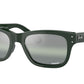 Ray-Ban MR BURBANK RB2283F Rectangle Sunglasses  6659G4-GREEN 55-20-145 - Color Map green
