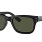 Ray-Ban MR BURBANK RB2283F Rectangle Sunglasses  901/31-BLACK 55-20-145 - Color Map black