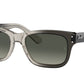 Ray-Ban MR BURBANK RB2283 Rectangle Sunglasses  134071-TRANSPARENT GRAY 55-20-145 - Color Map grey