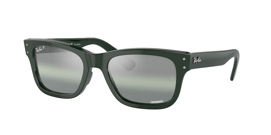 Ray-Ban MR BURBANK RB2283 Rectangle Sunglasses  6659G4-GREEN 58-20-145 - Color Map green