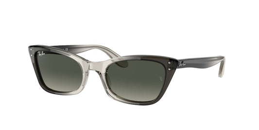 Ray-Ban LADY BURBANK RB2299 Cat Eye Sunglasses  134071-TRANSPARENT GRAY 52-20-140 - Color Map grey