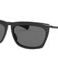 Ray-Ban OLYMPIAN II RB2419 Pillow Sunglasses  1305B1-WRINKLED BLACK ON BLACK 56-14-140 - Color Map black