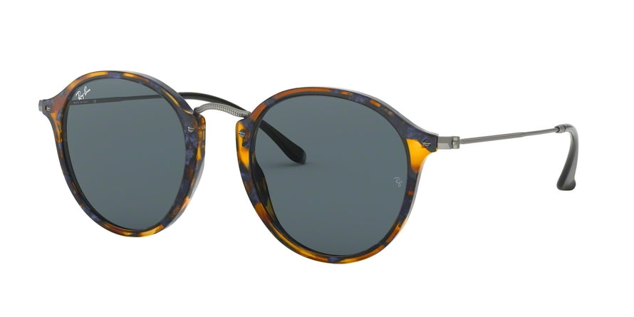 Ray-Ban ROUND RB2447 Round Sunglasses  1158R5-SPOTTED BLUE HAVANA 49-21-145 - Color Map havana