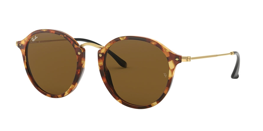 Ray-Ban ROUND RB2447 Round Sunglasses  1160-SPOTTED BROWN HAVANA 49-21-145 - Color Map havana