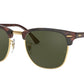 Ray-Ban CLUBMASTER RB3016F Square Sunglasses  W0366-MOCK TORTOISE ON ARISTA 55-19-145 - Color Map havana