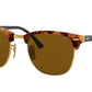 Ray-Ban CLUBMASTER RB3016 Square Sunglasses  1160-SPOTTED BROWN HAVANA 51-21-145 - Color Map havana