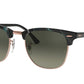 Ray-Ban CLUBMASTER RB3016 Square Sunglasses  125571-SPOTTED GREY/GREEN 51-21-145 - Color Map havana