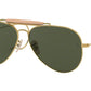 Ray-Ban OUTDOORSMAN I RB3030 Pilot Sunglasses  L0216-ARISTA 58-14-160 - Color Map gold